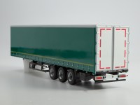 Масштабная модель 1:43 Седельный тягач 4х2 КамАЗ-5490 белый со шторным полуприцепом НефАЗ-93341 зеленый, Автоистория (АИСТ) для ПАО КАМАЗ)