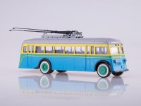 Масштабная модель 1:43 Довоенный троллейбус ЯТБ-1, голубой (Советский Автобус (СОВА)