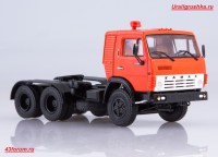 Коллекционная масштабная модель 1:43 Седельный тягач 6х4 КамАЗ-54112 (-5410 поздний), красный (АИСТ)
