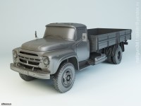 Коллекционная масштабная модель 1:43 Бортовой автомобиль 4х2 ЗиЛ-130Г с журналом №52 (De Agostini)