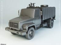 Коллекционная масштабная модель 1:43 Мусоровоз 4х2 КО-413 (ГАЗ-3307) с журналом №54 (De Agostini)