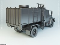 Коллекционная масштабная модель 1:43 Мусоровоз 4х2 КО-413 (ГАЗ-3307) с журналом №54 (De Agostini)