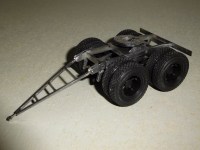 Комплект для сборки: металлическая двухосная подкатная тележка 1:50 для австралийских полуприцепов (Клен)