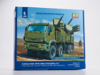 Сборная модель 1:43 ЗРПК 96К6 (Панцирь-С1) на шасси 8х8 КамАЗ-6560 (AVD Models)