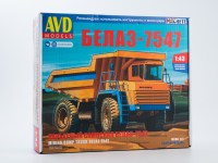 Сборная модель 1:43 Современный карьерный самосвал БелАЗ-7547 (AVD Models)