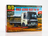 Сборная модель 1:43 Внутризаводской транспорт ПАЗ-3205 ВЗТ 0-11 (AVD Models, смола)