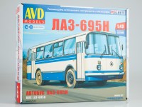 Сборная металлическая модель 1:43 Городской автобус ЛАЗ-695Н (AVD Models)