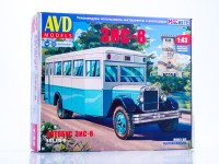 Сборная модель 1:43 Городской довоенный автобус ЗиС-8 (AVD Models)