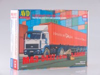 Комплект для самостоятельной сборки модели МАЗ-5432 с полуприцепом-контейнеровозом МАЗ-938920 (SSM)