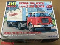 Комплект для самостоятельной сборки 1:43 Седельный тягач 4х2 Skoda LIAZ 706RTTN с полуприцепом ALKA N12CH (AVD Models)