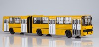 Коллекционная масштабная модель 1:43 Городской сочлененный автобус Икарус-280 желтый, белые двери (Советский Автобус)