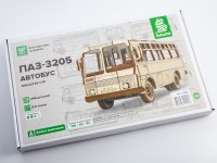 Сборная деревянная модель 1:35 Городской автобус ПАЗ-3205 (Baumi)