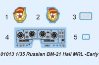 Сборная модель - система залпового огня БМ-21 \