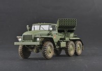 Сборная модель - система залпового огня БМ-21 \