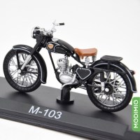 Масштабная модель 1:24 Мотоцикл М-103 с журналом №5 "Наши Мотоциклы" (MODIMIO Collections)
