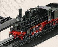 Масштабная модель 1:87 Российский паровоз Ов с журналом №4 (Наши Поезда. Modimio)