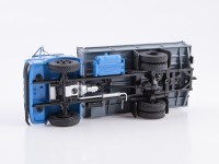 Масштабная модель 1:43 Экспериментальный бескапотный бортовой грузовик ЗиЛ-Э169А, голубой, серый (ModelPro)