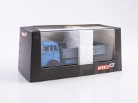 Масштабная модель 1:43 Экспериментальный бескапотный бортовой грузовик ЗиЛ-Э169А, голубой, серый (ModelPro)