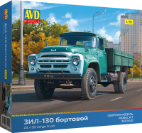 Сборная модель 1:35 Бортовой автомобиль 4х2 ЗиЛ-130, ранняя облицовка радиатора (AVD Models)