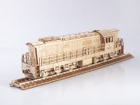 Сборная деревянная модель 1:43 Чехословацкий маневровый тепловоз ЧМЭ3 (Baumi)