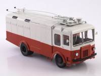 Масштабная модель 1:43 Грузовой троллейбус СВАРЗ ТГ-3, красный, бежевый, Автоистория (АИСТ)