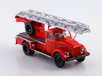 Масштабная модель 1:43 Пожарная автолестница 4х2 АЛ-17 (51) на шасси автомобиля 4х2 Горький-51А, красная, Start Scale Models (SSM)