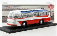 Масштабная модель 1:43 Автобус ЛАЗ-697Е Турист, бело-красный (ClassicBus)