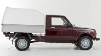 Масштабная модель 1:43 Грузопассажирский автомобиль (пикап) ВИС-2346 с тентом с журналом №39 (Автолегенды. Новая эпоха)