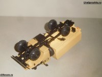 Масштабная модель 1:43 Бортовой грузовик 4х4 Миасский-43206, ранний, с тентом, песочный (Элекон)