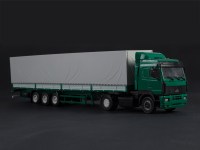 Масштабная модель 1:43 Седельный тягач 4х2 МАЗ-5440 с полуприцепом МАЗ-9758 (Автоистория АИСТ)