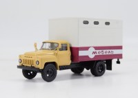 Масштабная модель 1:43 Мебельный фургон ГЗСА-893А на шасси Горький-52, с журналом №42 (Легендарные грузовики СССР)