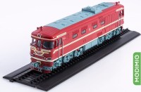 Масштабная модель 1:87 Советский тепловоз ТЭП60 с журналом №7 (Наши Поезда. Modimio)