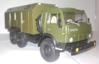 Комплект для сборки: упрощенная надстройка 1:43 автомобильный кузов-фургон К 5350-11 для КамАЗ-5350, -43114, -43118 и других (Клен)