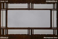 Комплект для сборки: бортовая алюминиевая платформа 1:43 для опытного грузовика из Набережных Челнов -5315 (Клен)