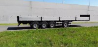 Сборная модель 1:43 Рама четырехосного полуприцепа длиной 12 м, вынесенная вперед ось, седло 1150 мм (Клен)