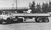 Полуприцеп ОдАЗ-760 с тягачом ЗиЛ-133В