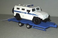 Коллекционная масштабная модель 1:43 Низкорамный прицеп-платформа ЧМЗАП-8358 (Клен)