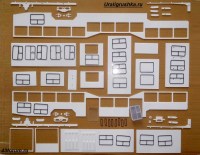 Пластиковый комплект для сборки 1:43 Кубинский пассажирский полуприцеп (Верблюд) 2 двери, упрощенный (Клен)