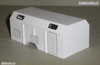 Комплект для сборки: упрощенная надстройка 1:43 автомобильный кузов-фургон К 4350-11 для КамАЗ-4350, -43502, -4326 и других (Клен)