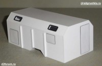Комплект для сборки: упрощенная надстройка 1:35 автомобильный кузов-фургон К 4350-11 для КамАЗ-4350, -43502, -4326 и других (Клен)