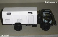 Комплект для сборки: упрощенная надстройка 1:43 автомобильный кузов-фургон К 4350-11 для КамАЗ-4350, -43502, -4326 и других (Клен)