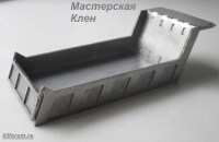 Комплект для сборки: металлический кузов с надрамником 1:43 для самосвала из Челнов -45141 (Клен)