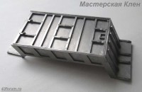 Комплект для сборки: металлический кузов с надрамником 1:43 для самосвала из Челнов -45141 (Клен)