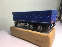 Сборная модель 1:43 Трехосный односкатный прицеп-зерновоз из Нефтекамска -8332-40-04 (Клен)