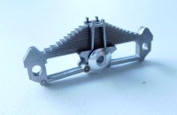 Рессоры задние, с осью балансира 1:43 для грузовиков из Челнов -5320, -4310 и модификаций (Клен)