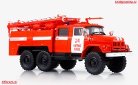 Коллекционная масштабная модель 1:43 Пожарная автоцистерна  АЦ-40(131)-137 ПЧ №34 Сергиев Посад с журналом № 1 (Легендарные грузовики СССР)