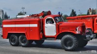 Коллекционная масштабная модель 1:43 Пожарный автомобиль АТ-2 (ЗИЛ-157К) с журналом №9 (Легендарные грузовики СССР)