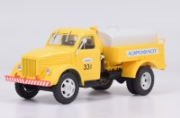 Масштабная модель 1:43 Маслозаправщик МЗ-51М, желтый, на шасси Горький-51А, с журналом №82 (Легендарные грузовики СССР)
