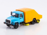  Масштабная модель 1:43 Подметально-уборочная машина ПУМ-1 на шасси Горький-3307 с журналом №101 (Легендарные грузовики СССР)