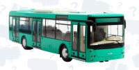 Масштабная модель 1:43 Городской современный автобус МАЗ-203 с журналом №42 (Наши Автобусы. Modimio)
